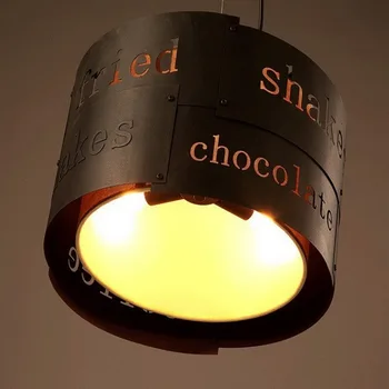 

Retro Industrial Splice Pendant Lamp Loft Wrought Iron Light Edison Bulbs Creative English Carved Light Restaurant Cafe Light