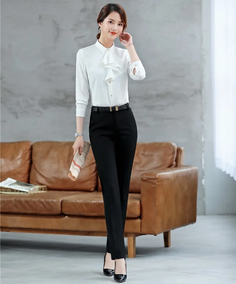 Slim Fashion White Formal Women 