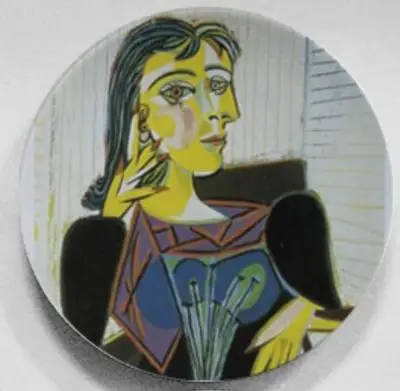 Pablo Picasso Les Demoiselles d'Avignon Cubism настенная подвесная декоративная тарелка художественное керамическое ремесло фоновое украшение - Цвет: R