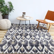 Современный простой стиль зеленый ковер большой размер ковер для гостиной геометрический узор Коврик пасторальный домашний декоративный коврик