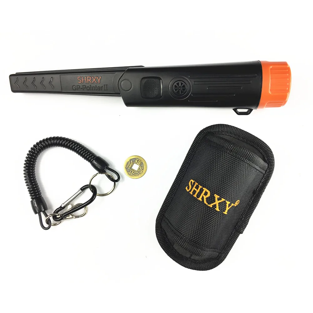 SHRXY Sensitive Gp-pointerII Orange BACK Metal Detector Kit TRX Hand Held Metal Detector with Toolkit Pockets and Shovel