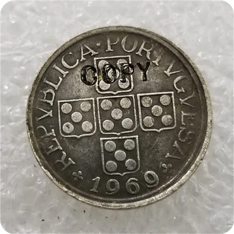 1969 1970 PORUGAL 10 центавос копия памятных монет медаль монеты коллекционные