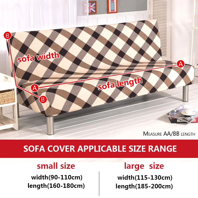sofa bed cover size information