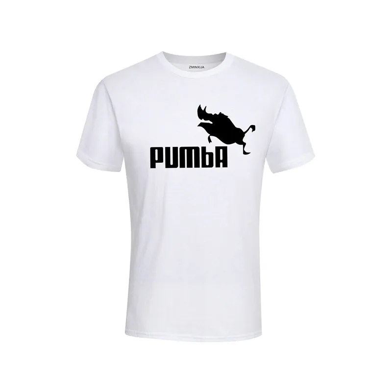 

2019 new funny tee cute t shirts homme Pumba men short sleeves cotton tops cool t shirt summer jersey costume Fashion t-shirt