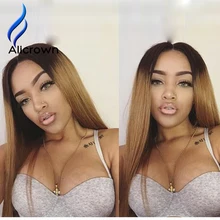 Straight Ombre Human Hair Wig Ombre Lace Front Brazilian Full Lace Wigs Ombre Wig Glueless Full Lace Wigs Upart Virgin Hair