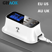 Быстрая зарядка 3,0 Смарт Тип usb C Зарядное устройство станция светодиодный Дисплей быстрой зарядки для мобильного телефона зарядное устройство usb для планшета для iPhone samsung адаптер