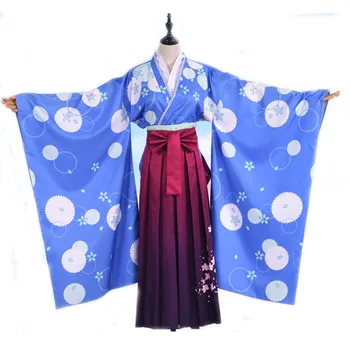 

Rem Ram Kimono Cosplay Costume Ram Rem Kimono Graduation Ceremony Festival Set Women Cosplay Costume for Halloween