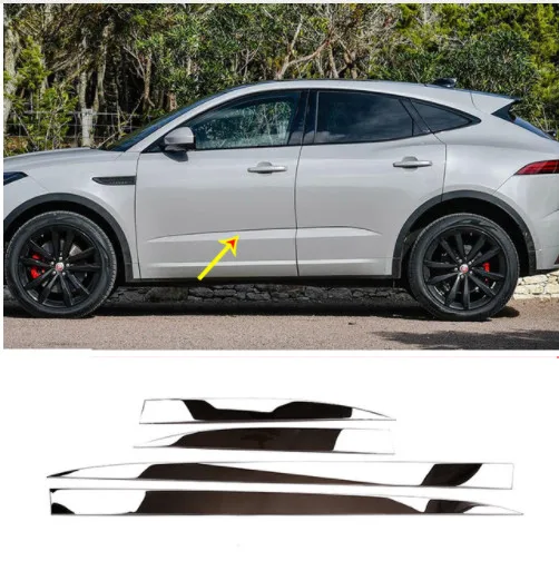 Для Jaguar E Pace PACE 2018 2019 Автомобильная хромированная внешняя детская отделка из
