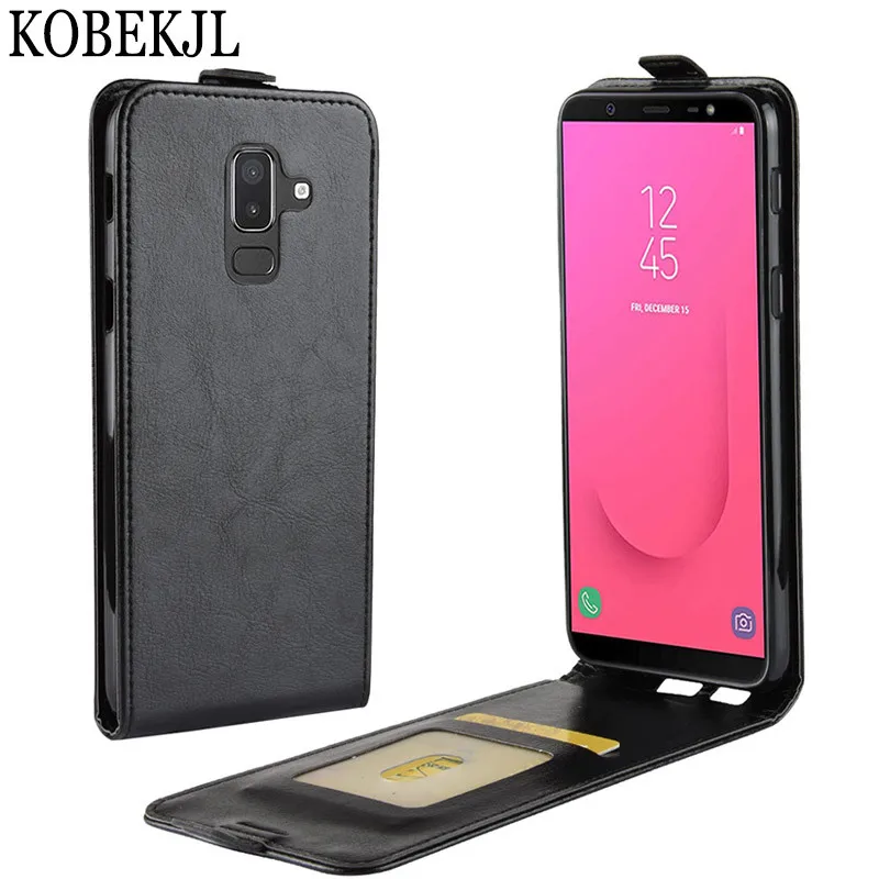 Для Samsung Galaxy J8 2018 Чехол Флип кошелек чехол для телефона из искусственной кожи J810F