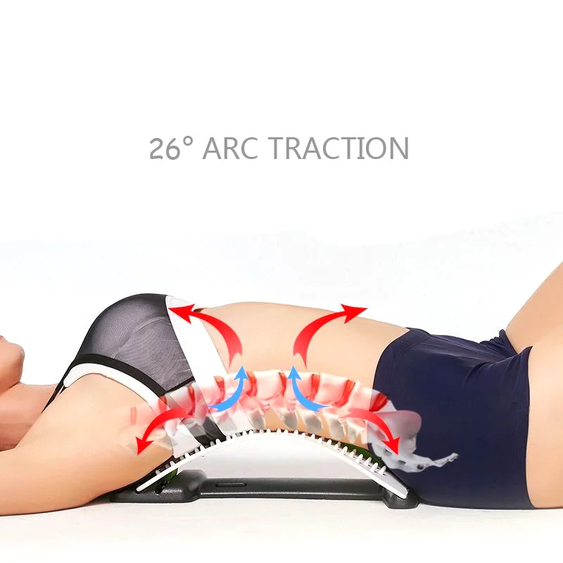 SHARE HO Многоуровневое растягивающее устройство для спины поясничное устройство для расслабления талии поясничная поддержка дуговая тяга массаж спины боль в спине облегчение