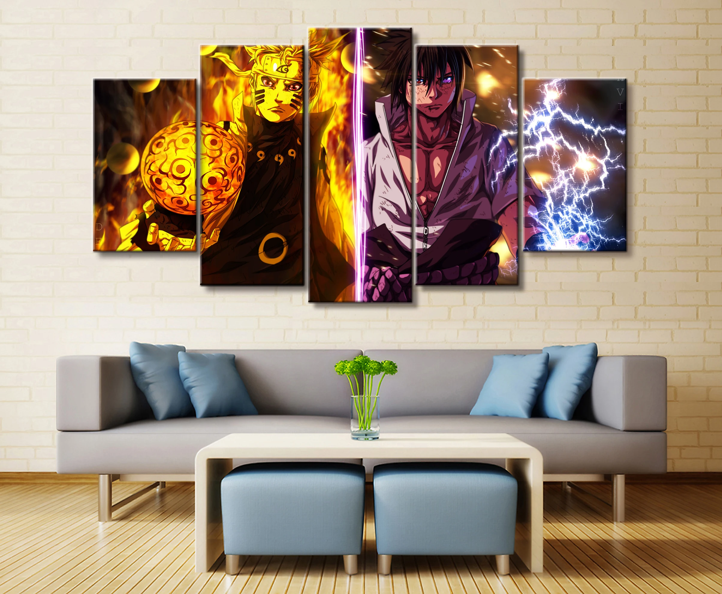 Wall Art Poster Painting Modular Pictures For Living Room Decorative Pictures Canvas Printed 5 Panel My Hero Academia Animation