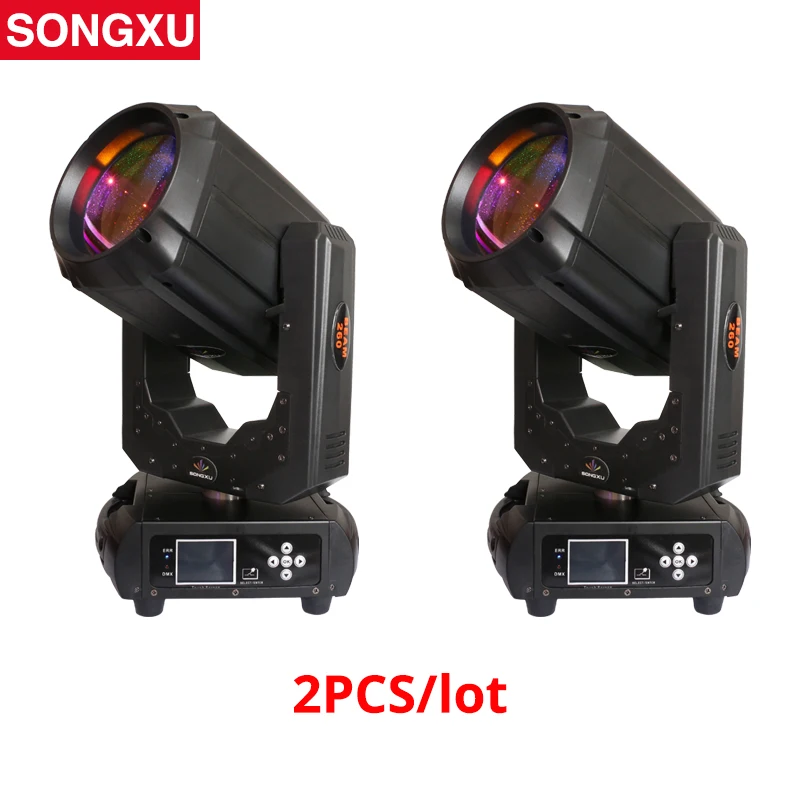 

260W 9R Lyre Beam Moving Head Light 8+16+24 face prism Rainbow Effect for Disco Nightclub Stage Light 2pcs/lot/SX-MH260