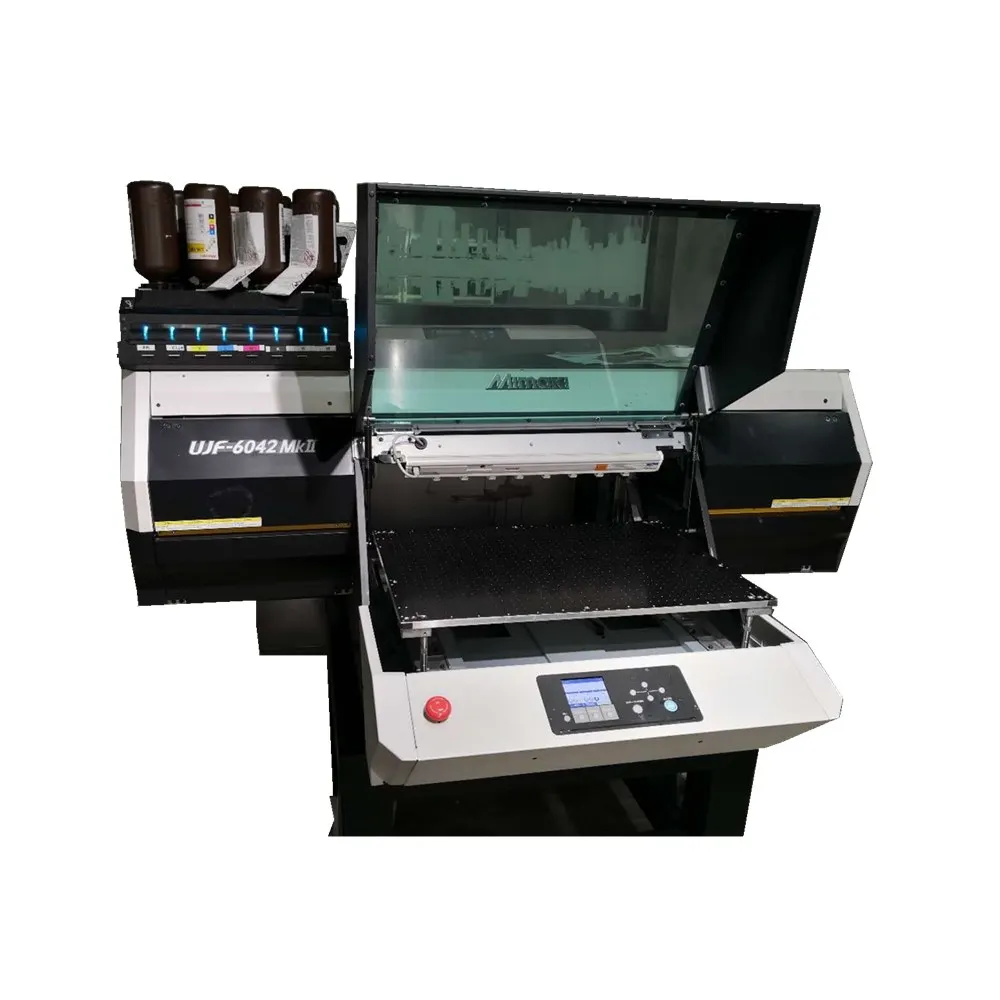 Использовать Mimaki UJF-6042MKII принтер подержанных УФ планшетный принтер