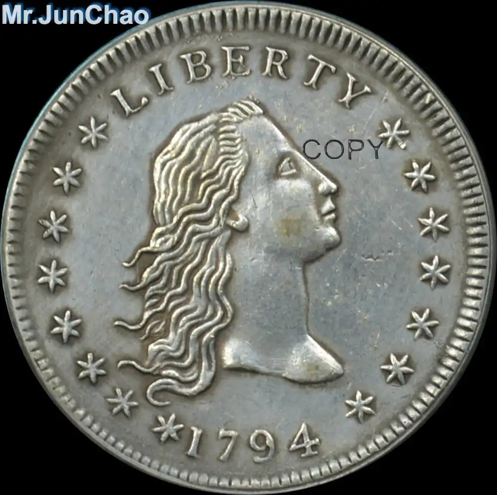 United States Of America 1794 1 One Dollar Flowing Hair Dollar