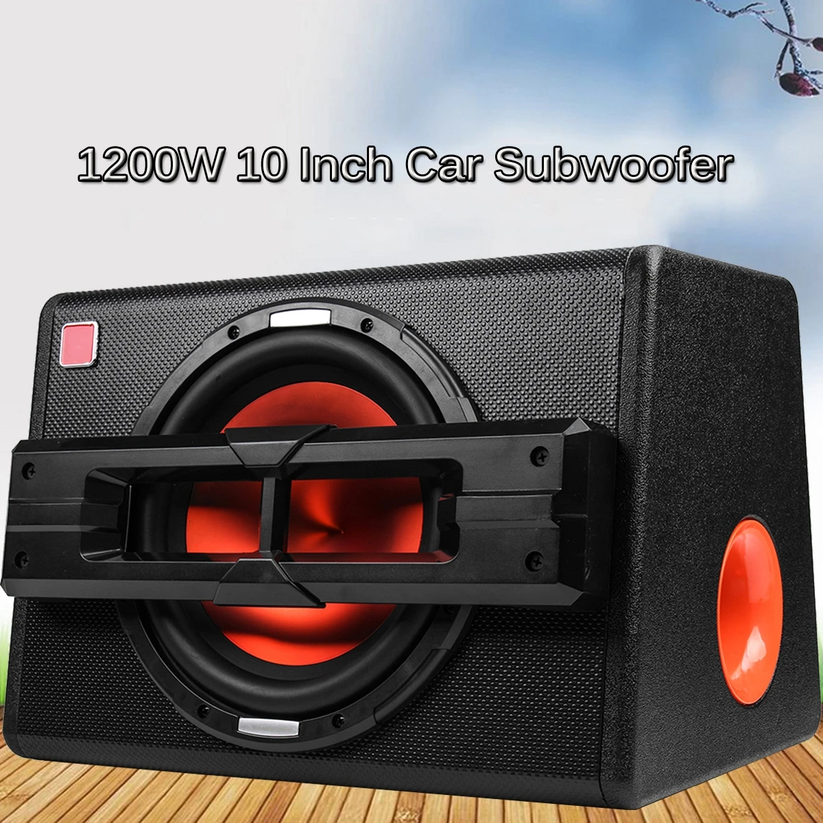 

1200W 10 Inch Car Home Trapezoidal Subwoofer Speaker Under Seat Subwoofers Box Powerful Amplifier Car Enclosed Subwoofer System