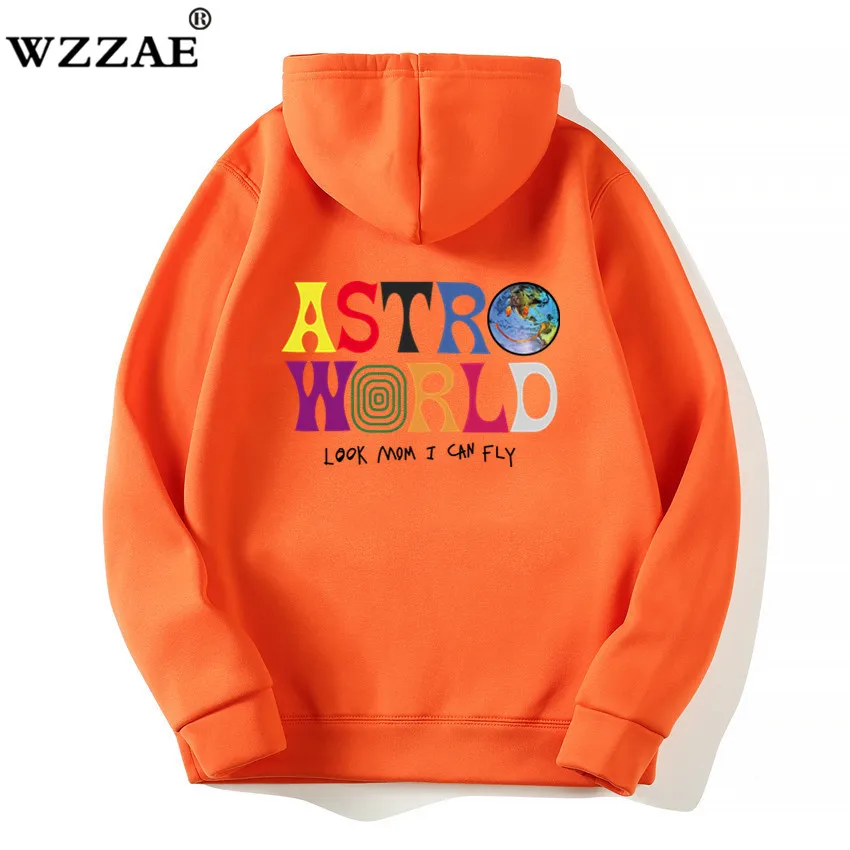 С изображением Трэвиса Скотта ASTROWORLD WISH YOU WERE HERE толстовки Мода Письмо ASTROWORLD Толстовка уличная человек женщина пуловер Толстовка