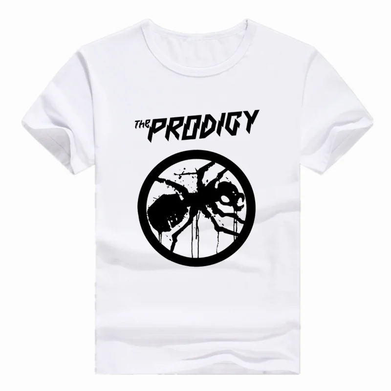 Азиатский размер с принтом THE PRODIGY EXPERIENCE Metal rock Band футболка коротким рукавом и