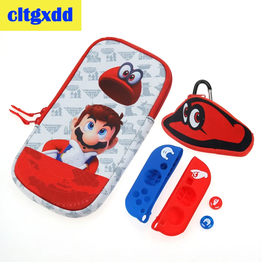 

cltgxdd Storage bag For Nintend Switch NS Console Storage Protective Bag Case Shell Thumb Cap Silicone Case For Joy-Con