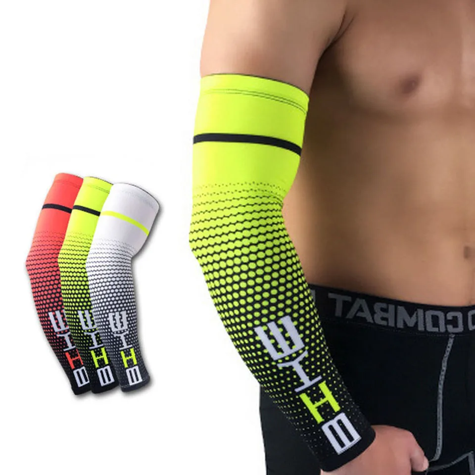 1 Pair Cycling Quick Dry UV Protection Basketball Arm Sleeves Camping