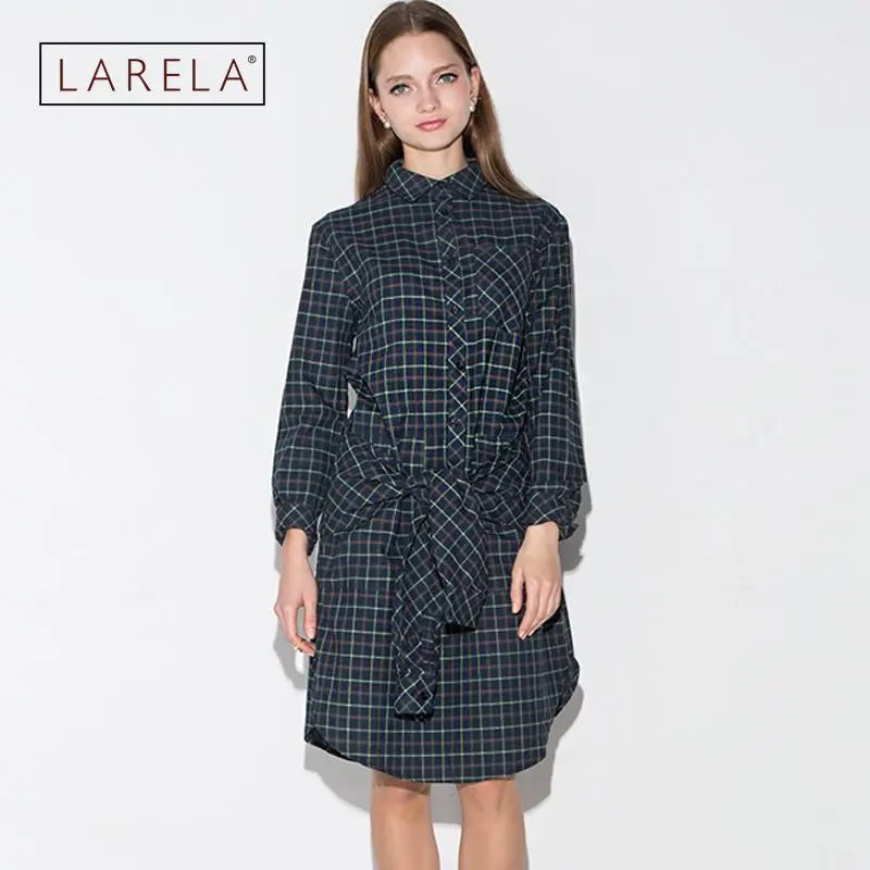 Womens Vintage Dress 1950s Elegant Bow Tie Belted font b Tartan b font Peplum Ruched Tunic
