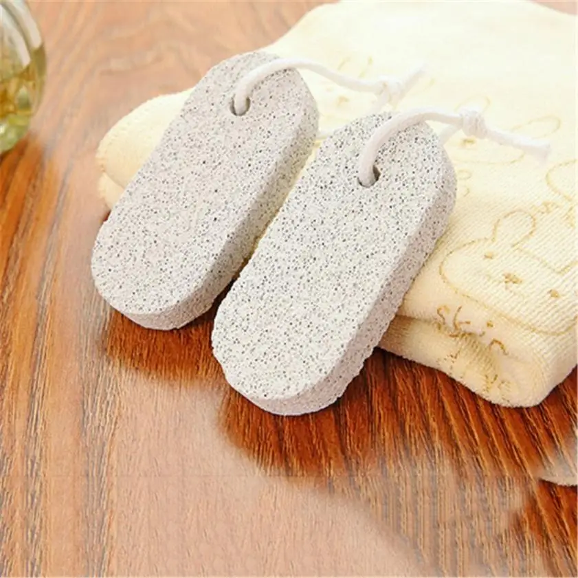 Cuidado de los pies piel dura removedor de cutícula pedicura pie baño piedra pómez Natural pie piel Scruber herramienta limpiador G0226