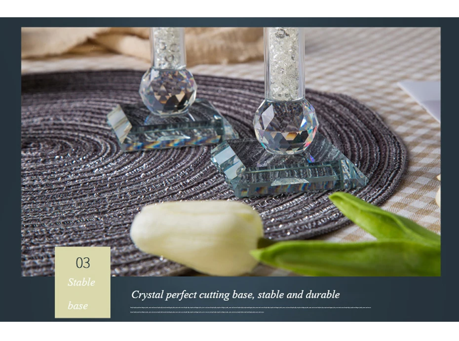 Modern  transparent candle holders 08