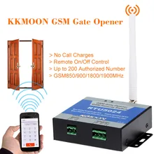 KKmoon GSM Portão Opener Abridor de Porta GSM Relé de Controle Remoto On/Off Interruptor de Controle de Acesso Livre Chamada Home Security RTU5024(China)