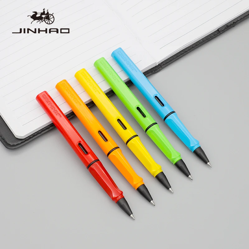 Недорогая Шариковая ручка Jinhao 1 шт. пластмассовая коррекция осанки для детей и студентов 0 5 мм черные чернила