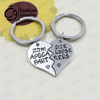 

ZOMBIE APOCALYPSE PARTNER Key Chains Christmas Gift Jewelry 10Set/Lot #LN1161-K