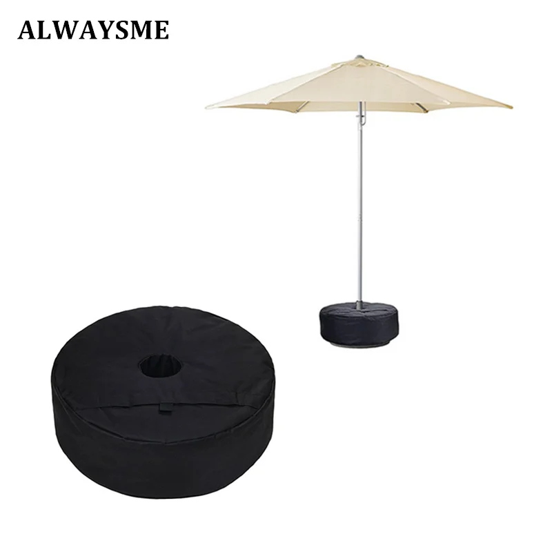 ALWAYSME 46x15CM Hole 8CM Patio Umbrella Bases Weight Bag With Large Opening For Sand Ergonomic