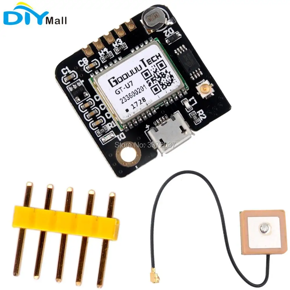 10 шт./лот DIYmall GPS модуль навигации спутникового позиционирования с EEPROM + антенна