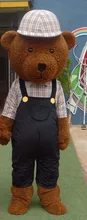 Fur Teddy Bear Mascot Costume Teddy Costume Adult Fancy Dress Clothing Christmas Gift mascotte costume сумка mascotte mascotte ma702bwemxi4