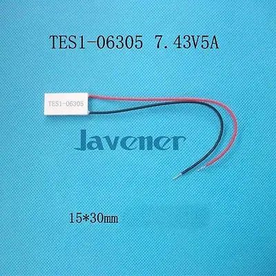 

TES1-06305 Heatsink Thermoelectric Cooler Peltier Cooling Plate 6.9V 5A 15x30mm Refrigeration Module