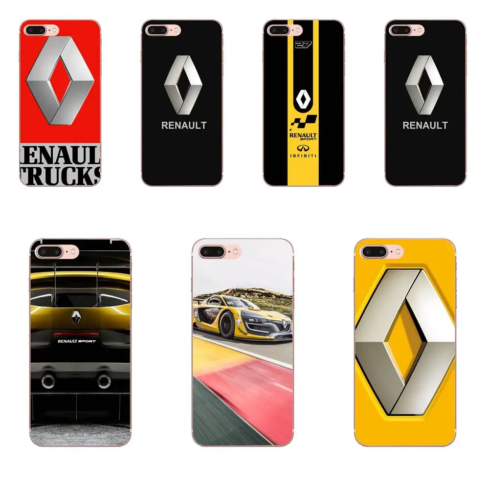 Мягкий ТПУ Модный чехол для мобильного телефона с логотипом Super Cars Renault Huawei Mate 7 8 9