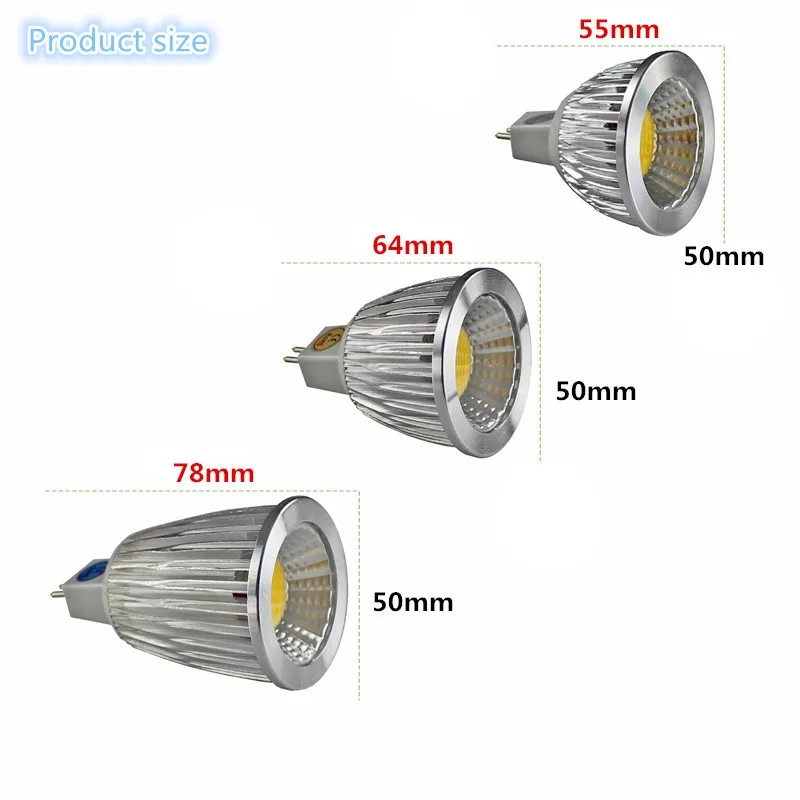 Супер-предложение MR16 COB 9 W 12 W 15 W светодиодный лампа MR16 12 V, теплый белый/чисто/холодный белый светодиодный светильник