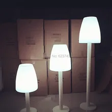 Waterproof Rechargeable remote control PE glowing led floor lamp for outdoor garden bar club landscape decoration lighting classic plastic pe outdoor waterproof led floor lamp remote control rechargeable led glowing flower pot floor boughpot