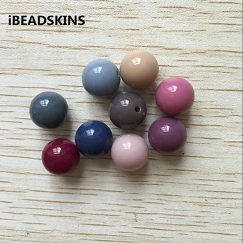 

20MM 105pcs/lot New 9 dark color mix Chunky Acrylic Solid Beads for Necklace making
