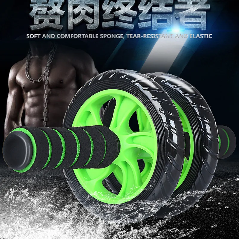 

New Abdominal Fitness Wheel Workout Gym Roller for Arms Back Belly Core Trainer Roller Double Wheels Fitness Equipment