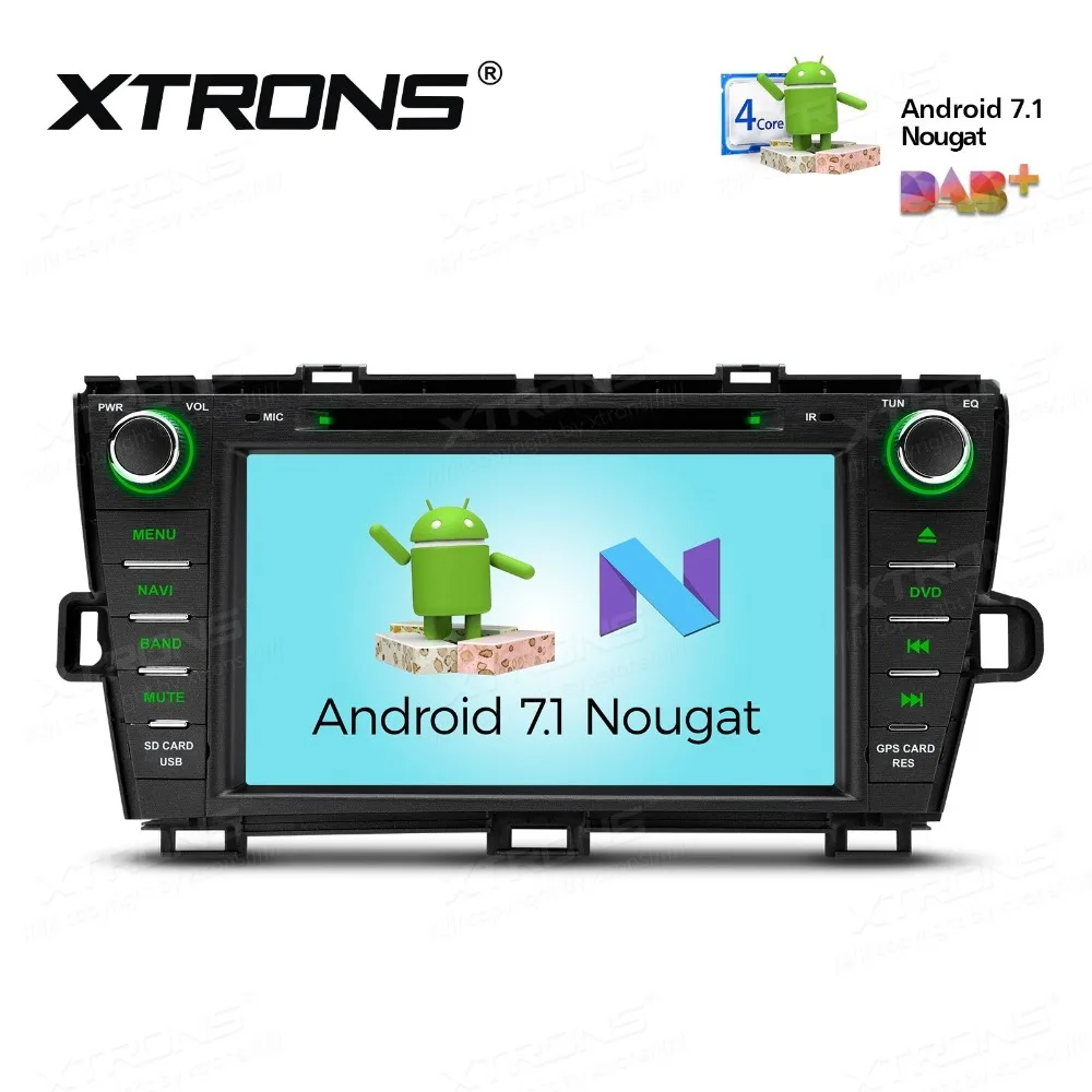 Cheap Android 7.1 Nougat OS 8" Car DVD Multimedia GPS Radio for Toyota Prius 2009-2013 (Right Hand Drive) with Full RCA Output Support 1