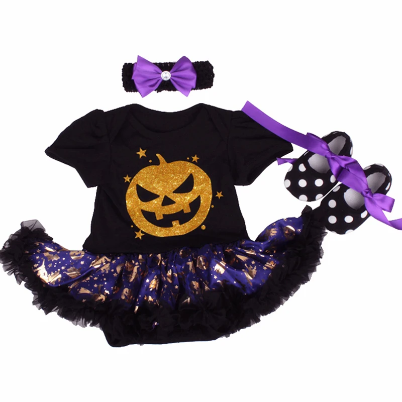 

2019 New Halloween Children set baby bodysuits girls dress rompper Newborn Baby Girls clothes Bebe Birthday Costume Vestidos