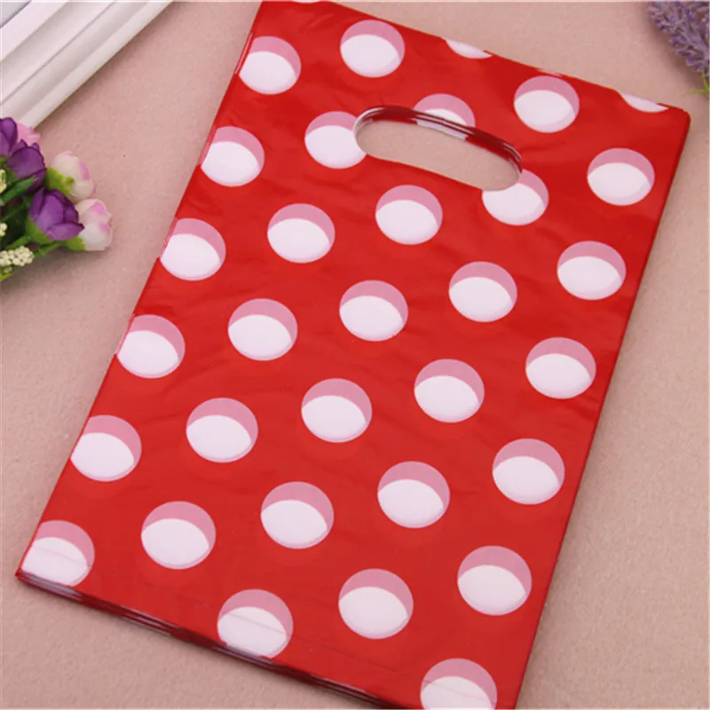 Wholesale 100pcs/lot 20*30cm Fashion Red Plastic Package Bags With