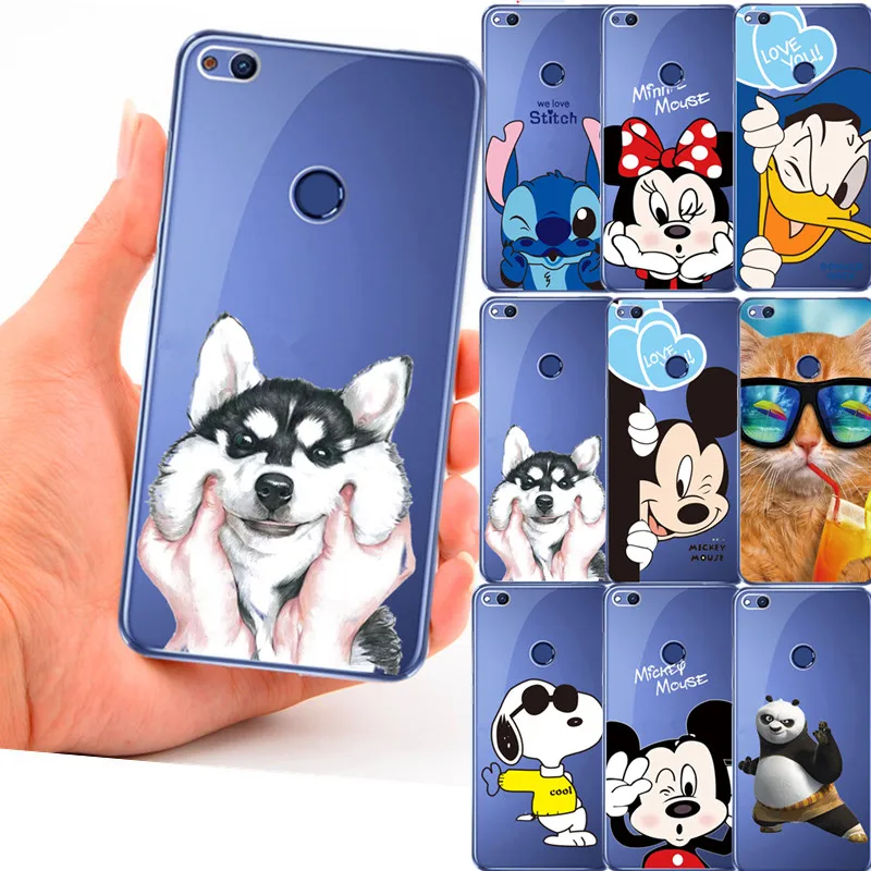 soft TPU Silicon Phone Case for huawei Y5 Prime Y6 2018 p smart P20 Lite case Honor 7A 6C Pro 7C 8 3d Cover |