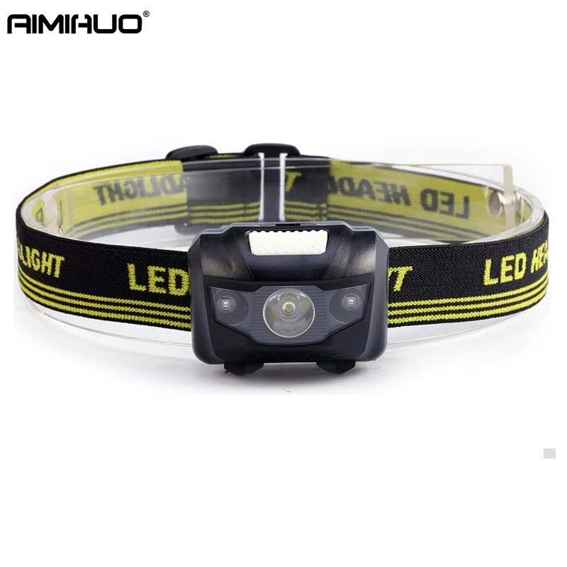 

AIMIHUO Mini Head Lamp 3W Waterproof 1000Lm R3 + 2 Led Headlamp Powerful Headlight Flashlight Head Torch Lantern For AAA Battery