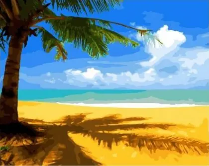 

cioioil-T1140 golden beach painting by numbers on canvas wall pictures coloring by numbers with acrylic paints for home decor