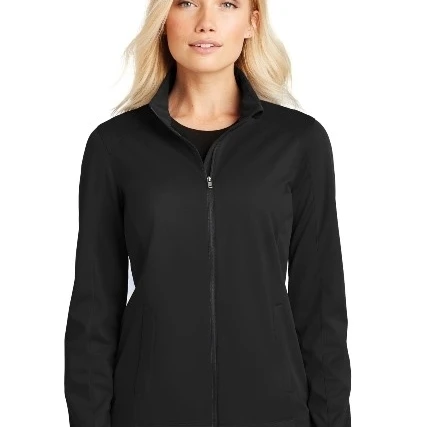 Port Authority L717 Ladies Active Soft Shell Jacket Deep Black - Small (1)