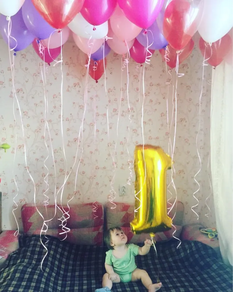 Шар из фольги золотого и серебряного цвета 1 шт. 30/32 дюйма 0 9 цифр Цифровой шар