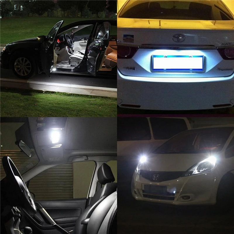 1 шт. Авто W5W светодиодный T10 Canbus 24 smd фонарь для автомобиля передний боковой маркер
