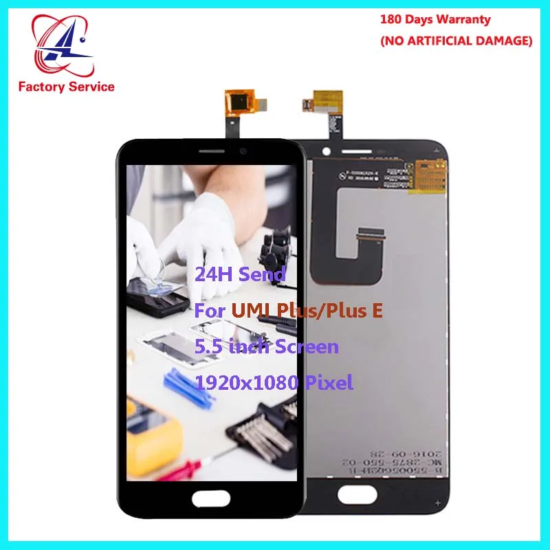 Preise Für Original UMI Plus Plus E LCD Screen Display + Touch Screen Digitizer Sensor Montage Ersatz 5,5 \