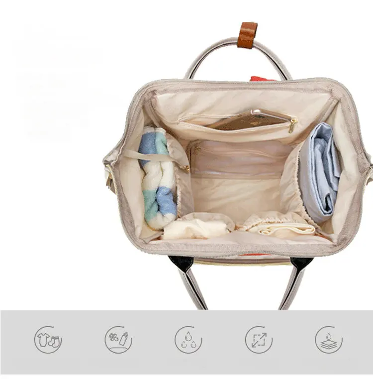 Новый рюкзак Mommy Bag пеленки мешок большой-Ёмкость Мода матери материнства Сумка Детские коляски подгузник сумка DK012