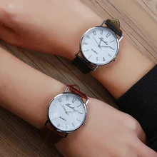 Luobos Hot Sale Leather Men Watch Fashion Casual Quartz Women Wrist Watch Arabic Numbers Style Analog Watches Clock Relojes 2017
